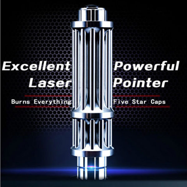 UKing ZQ-15HB 30000mW 650nm Feixe vermelho Zoomable 5-em-1 Laser Pointer Pen Kit Silver