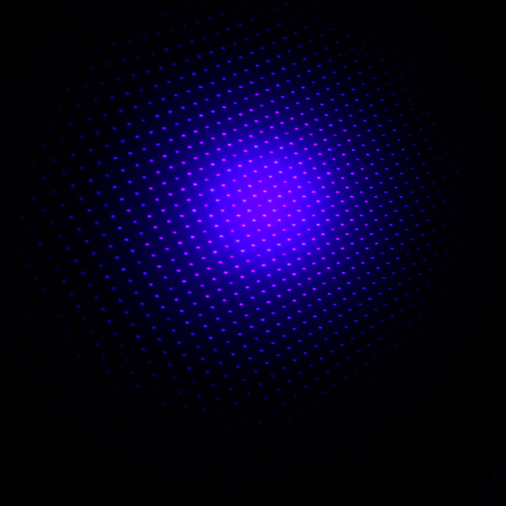 10000mW 450nm 5-en-1 Blue Beam Light Láser Puntero Lápiz Kit Negro