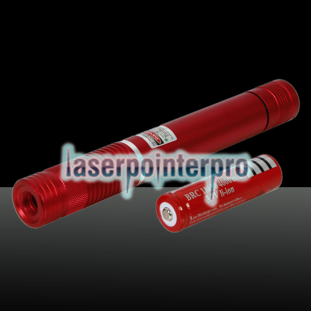 Pointeur laser vert à faisceau de 500MW (1 x 4000mAh), rouge