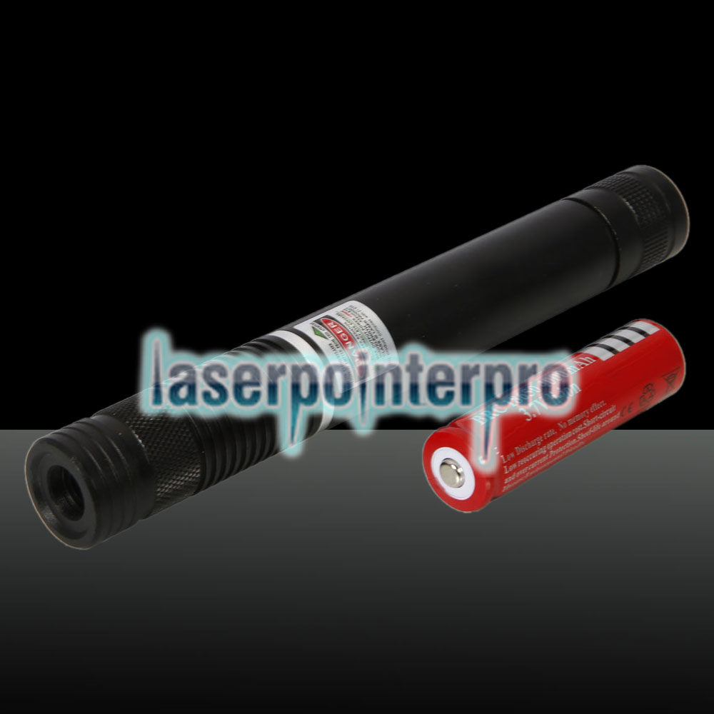 Ponteiro Laser 400MW Feixe Verde (1 x 4000mAh) Preto