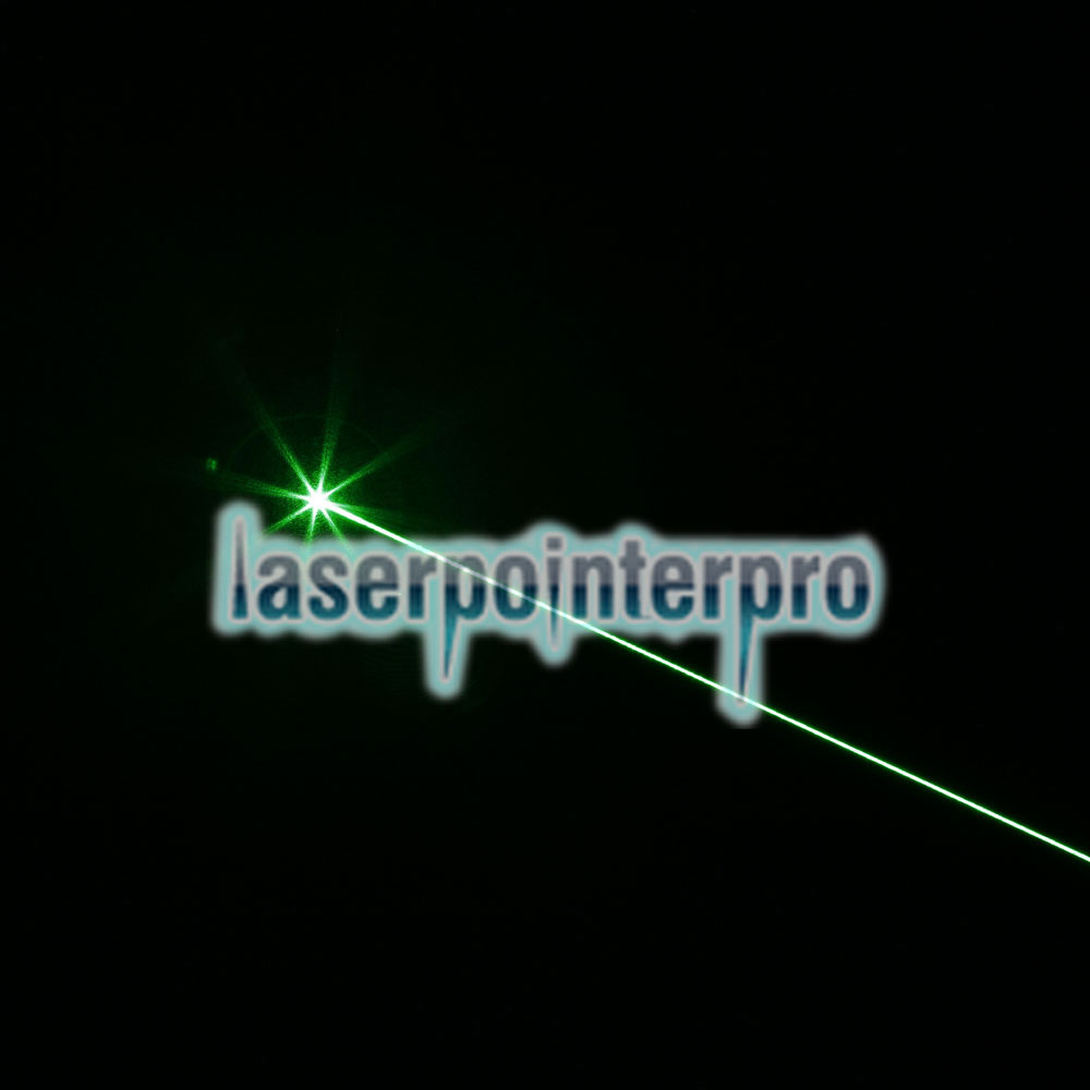 Pointeur laser vert à faisceau de 300MW (1 x 4000mAh) Noir