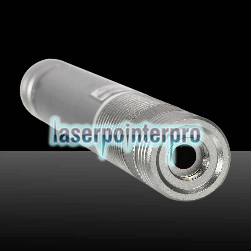 500MW Beam Green Laser Pointer (1 x 4000mAh) Silver