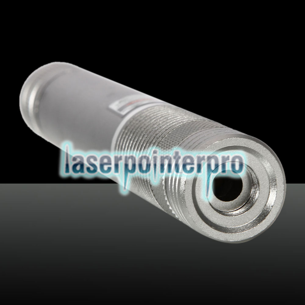 100MW Beam Green Laser Pointer (1 x 4000mAh) Silver
