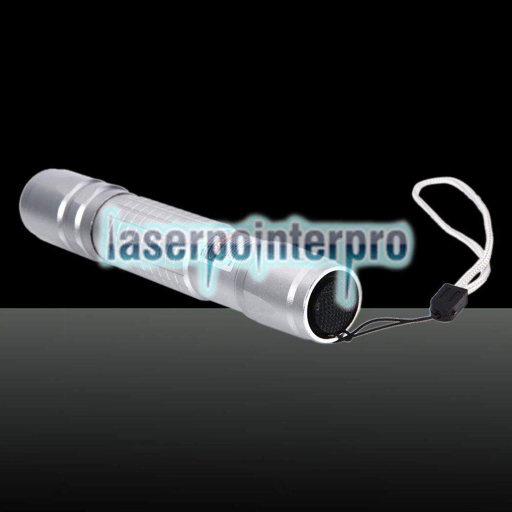 Stylo pointeur laser faisceau de 100mW 532nm faisceau vert argent gris 853