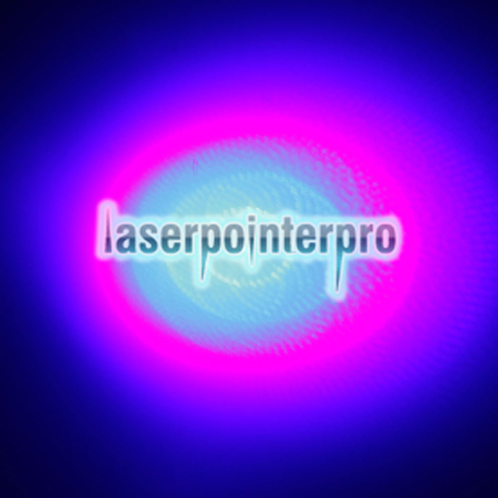 Kit de stylo pointeur laser à faisceau lumineux bleu 450mm 5 en 1 de 2000mW, noir