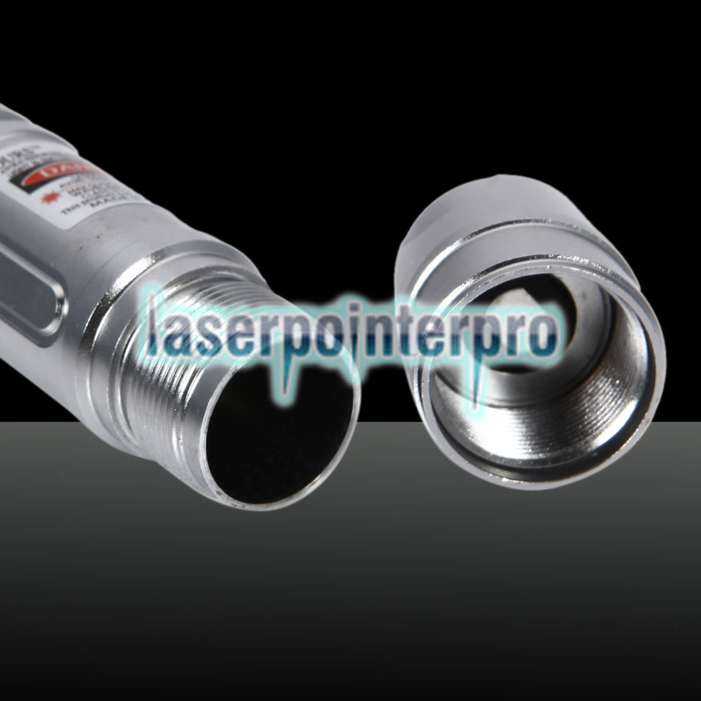 Torche Laser 300mW 650nm à Faisceau Rouge et Argent