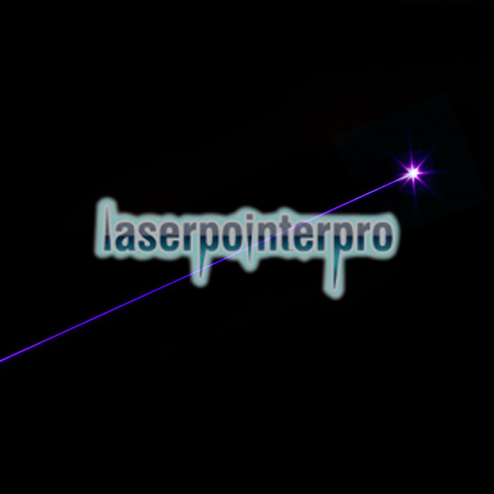 Torche laser à motif de contrôle de lumière violet faisceau 300 mW argent