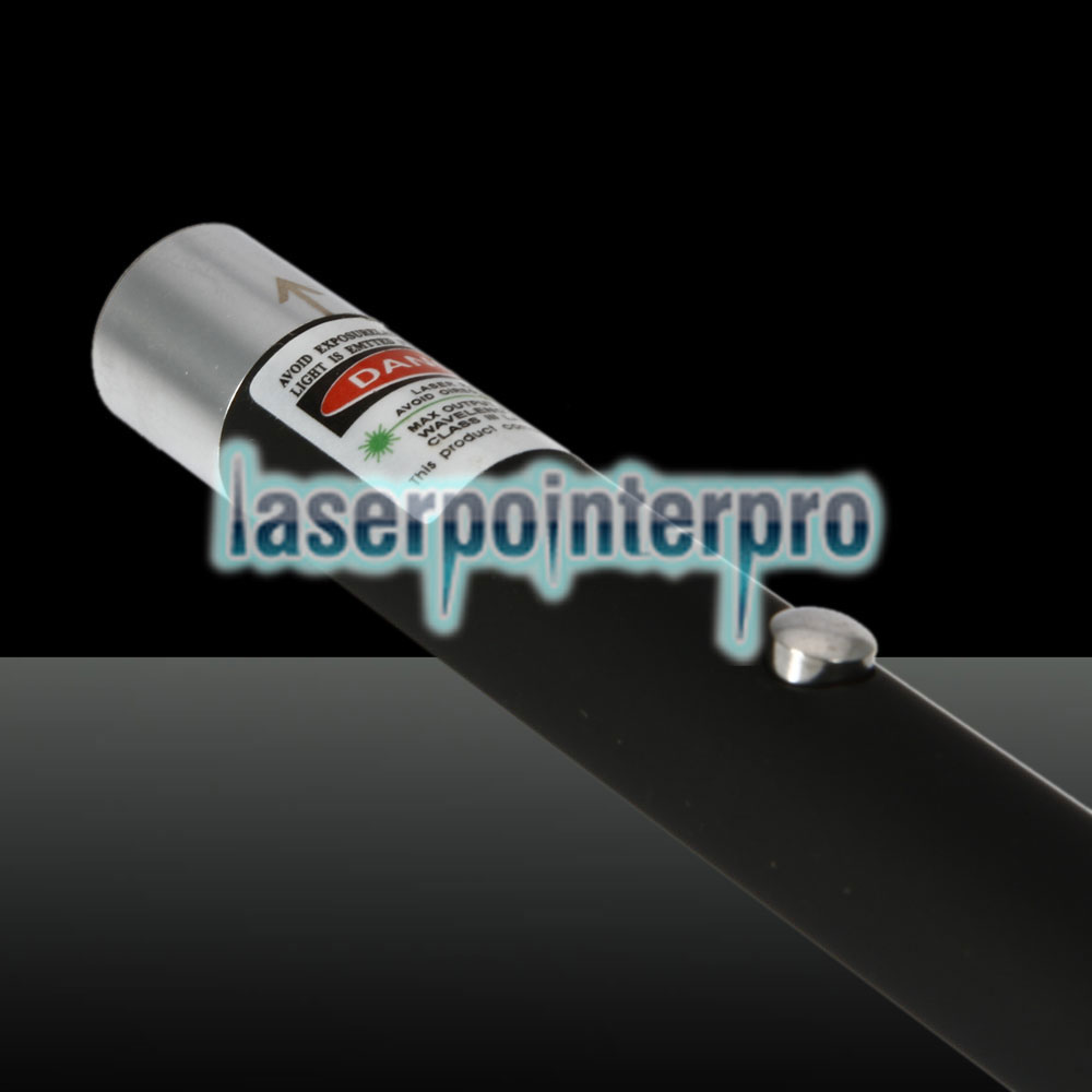 Pointeur laser rechargeable à point unique 5mW 532nm Green Beam Light, noir