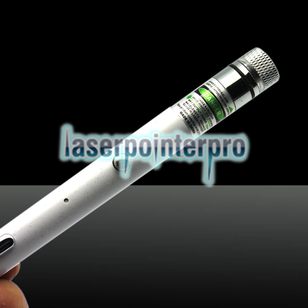 LT-ZS02 400mW 532nm 5-em-1 USB Carregando Caneta Laser Pointer Branco