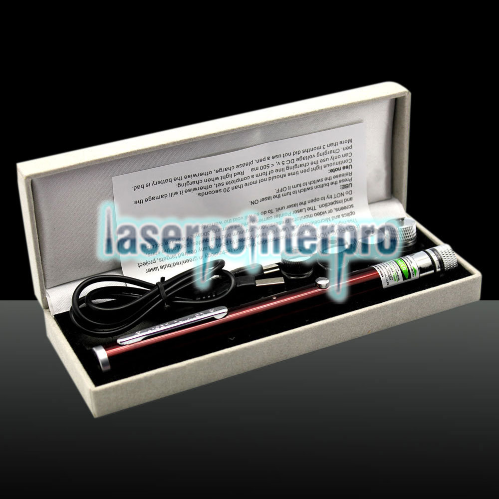 LT-ZS03 400mW 532nm 5-in-1-USB-Laserpointer zum Aufladen Rot