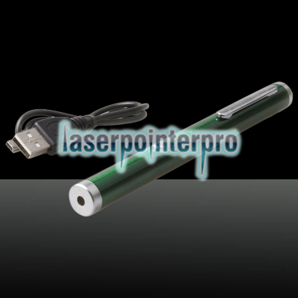 5-en-1 500mW 532nm USB stylo pointeur laser de charge vert LT-ZS08