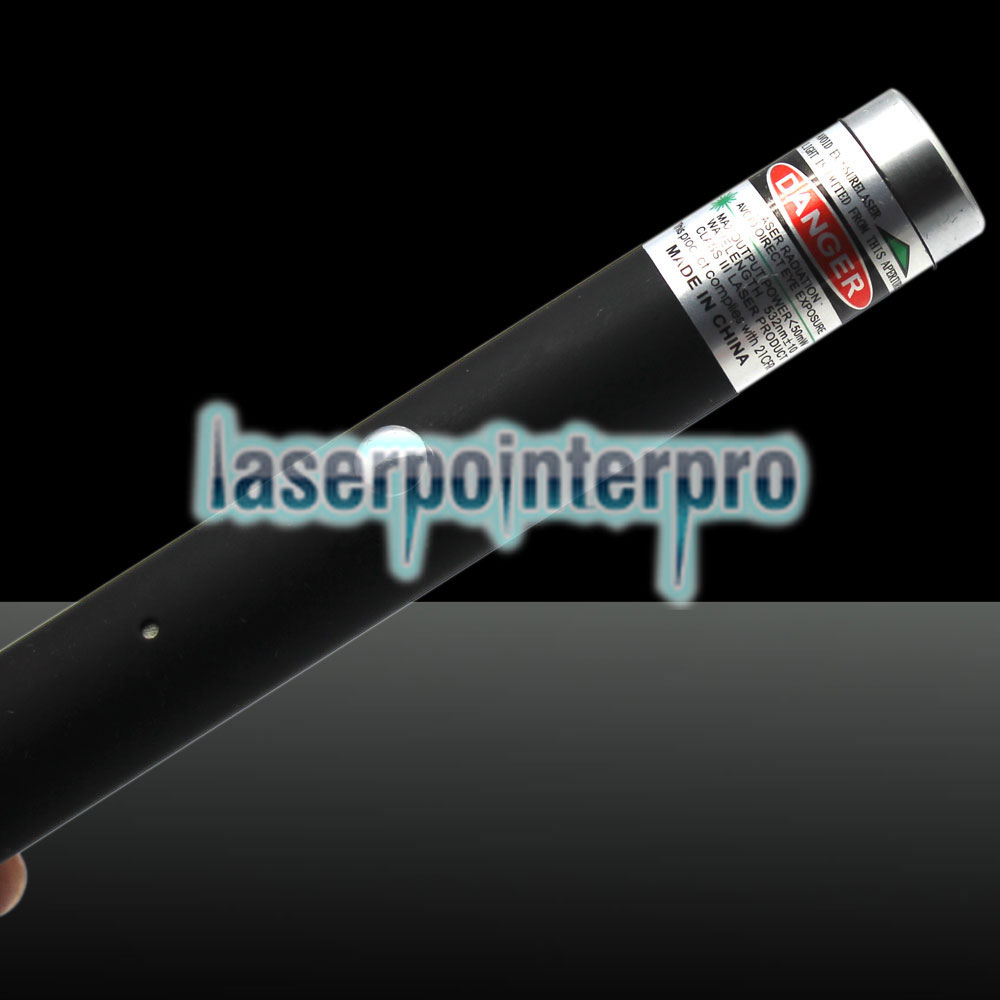 200mW 532nm Penna puntatore laser a puntamento USB single-point nera LT-ZS004