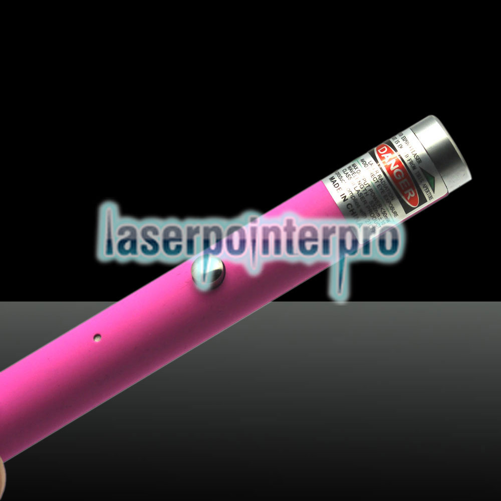 500mW 532nm ponto único USB recarregável caneta ponteiro laser rosa LT-ZS006