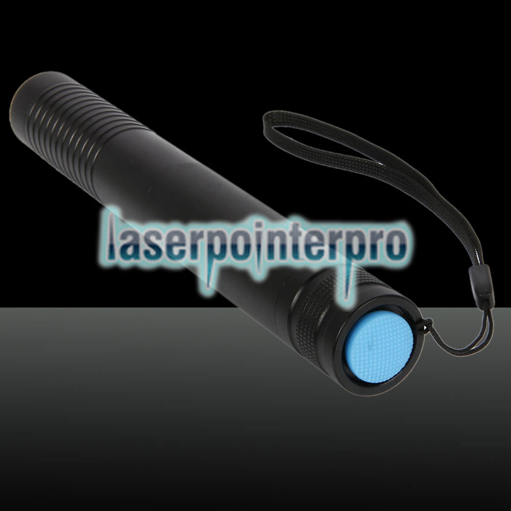 2000mW 450nm Single-Point-Laserpointer mit blauem Lichtstrahl Schwarz