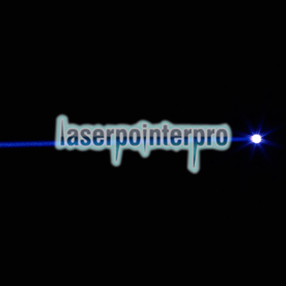 2000mW 450nm ponto único azul luz laser ponteiro caneta preta