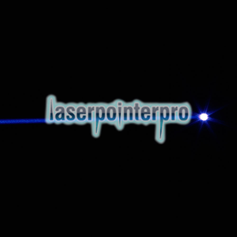 2000mW Burning 450nm Skidproof Blue Laserstrahl Laser Pointer Pen Silver