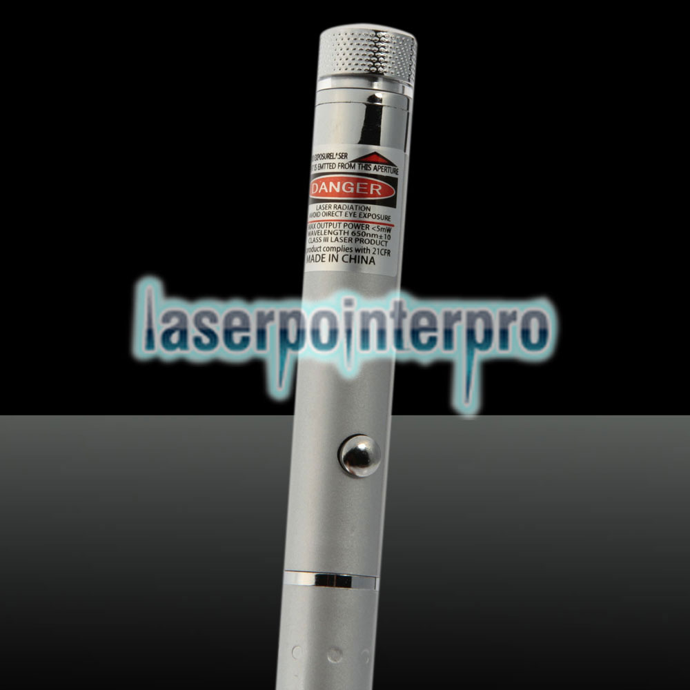 650mm 1mw feixe de luz vermelha céu estrelado & ponteiro laser ponto único caneta prata