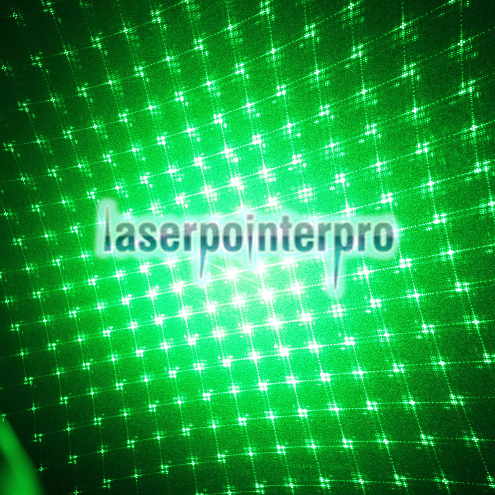 1mw 5 en 1 pointeur laser vert stylo laser kaléidoscopique avec quatre têtes laser noir