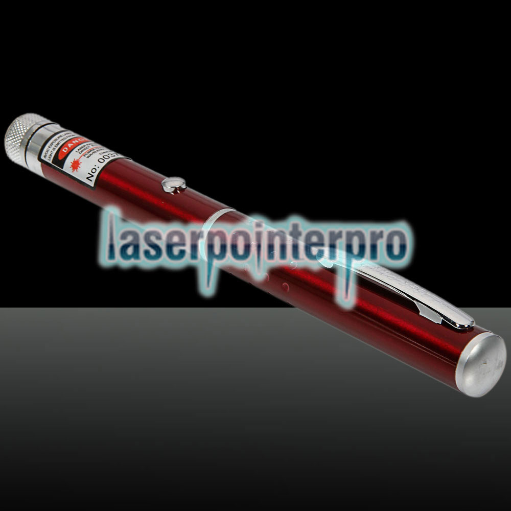 1mW 650nm rouge faisceau lumière style lumière étoilée moyen ouvert stylo pointeur laser avec 5pcs têtes laser rouge