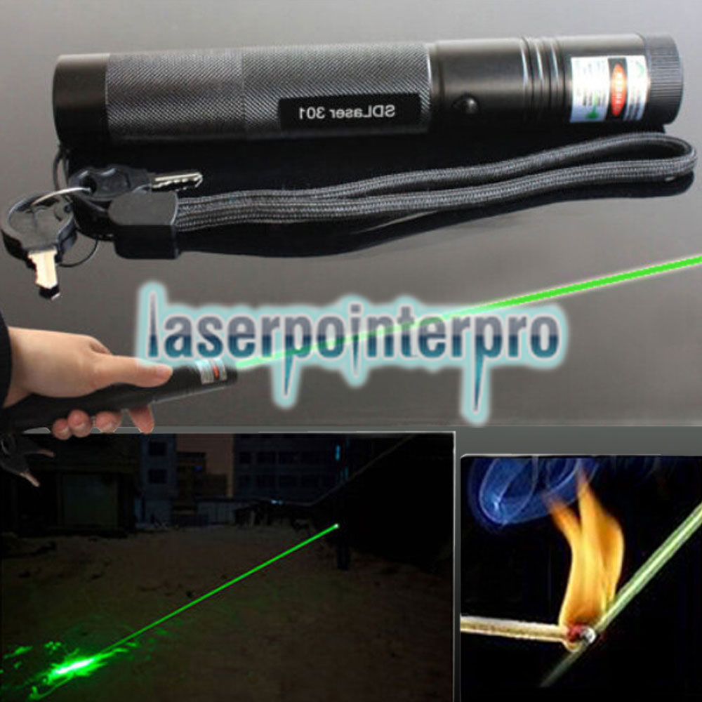 Laser 301 200MW 532nm lumière verte pointeur laser haute puissance noir