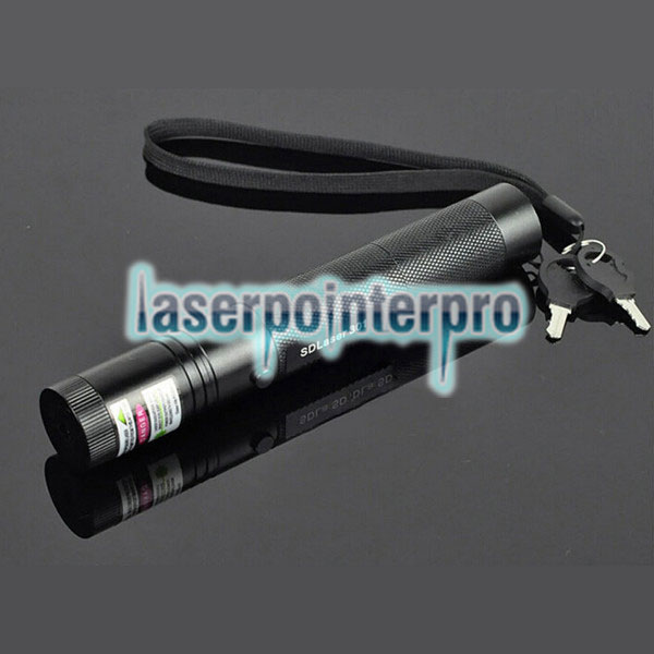 Laser 301 1mW 532nm Green Beam Light Punto único Laser Pointer Pen Negro