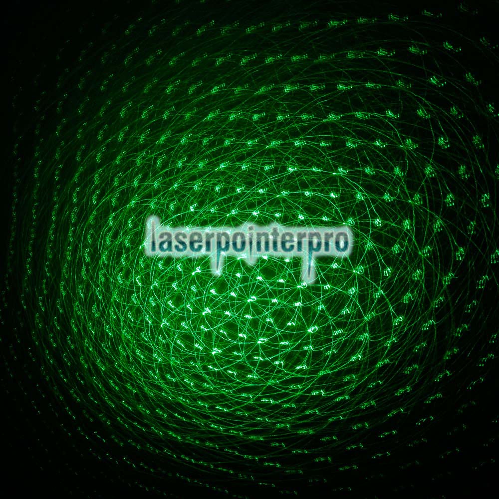RL851 Puntero láser verde caleidoscópico 150mW 532 nm Botón de cola Negro