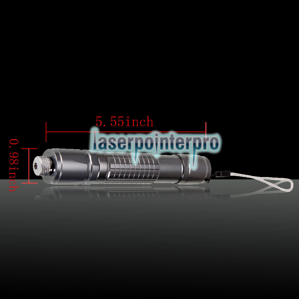 RL853 100mW 532nm cauda botão verde caleidoscópica ponteiro laser caneta prata cinza