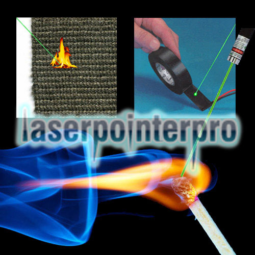 Stylo pointeur laser vert 5000mW 532nm gris argent