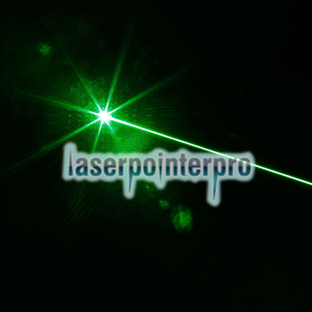 Tuta puntatore laser a luce verde con testa attaccata ad alta potenza da 2000 mW argento