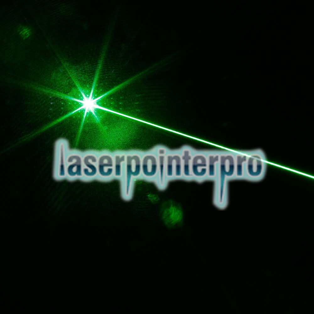 Combinaison de pointeur laser verte professionnelle 300mW avec batterie 16340 et chargeur noir (619)