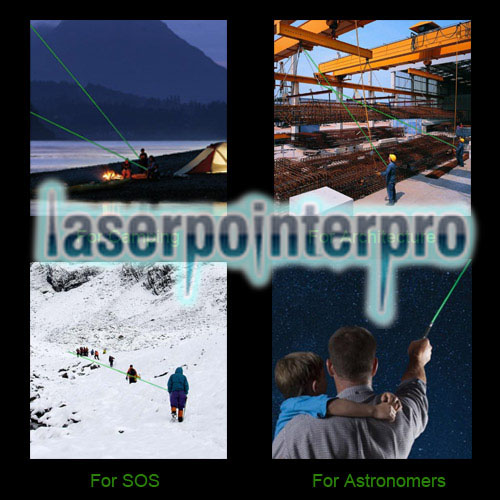 Puntatore laser professionale viola chiaro da 100MW con scatola (batteria al litio CR123A) nero