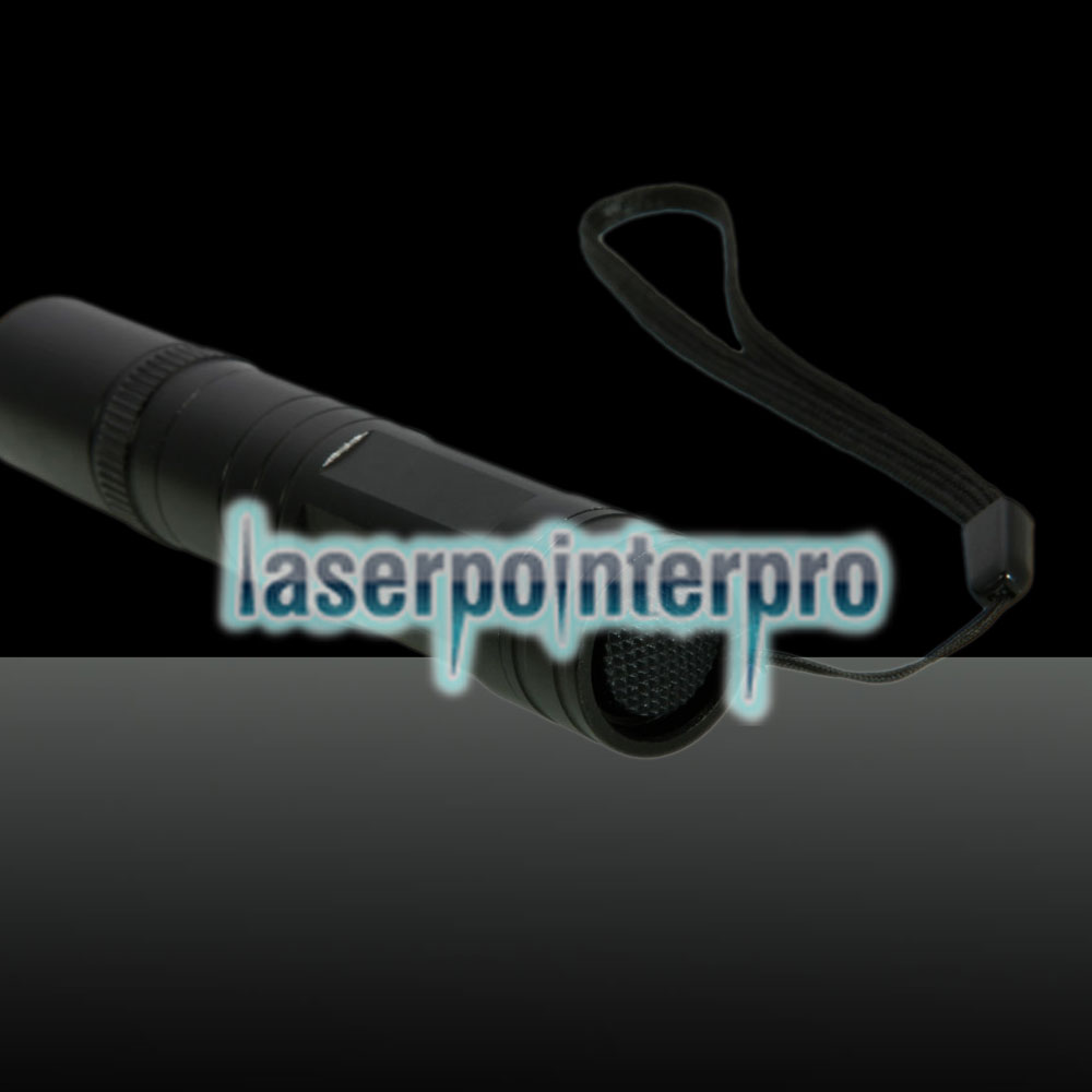 Pointeur laser à lumière rouge de 200 MW professionnel avec boîtier (pile au lithium CR123A), noir