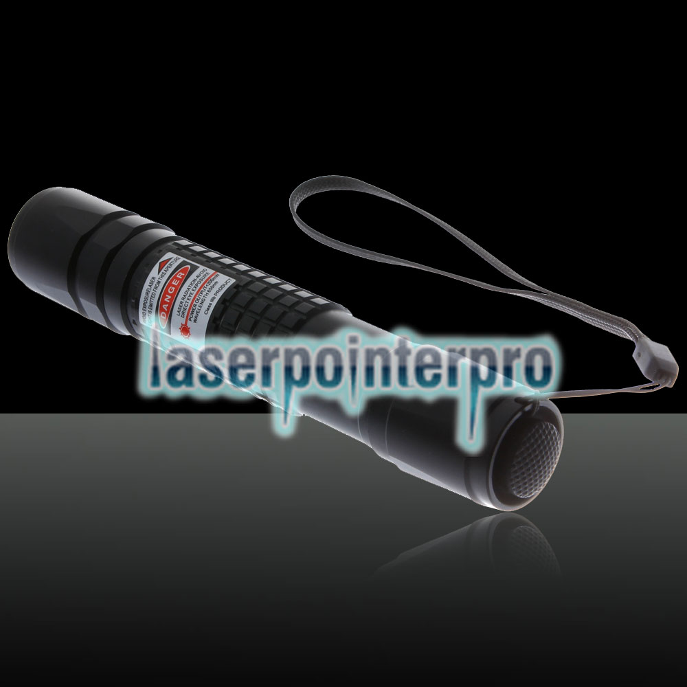 Tipo de extensión de 200 mW Focus Red Dot Laser Pointer Pen con 18650 batería recargable de plata