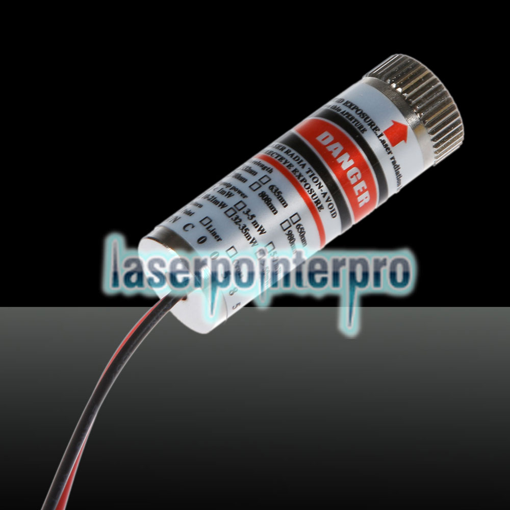 Pointeur laser rouge 5MW Module laser de style ligné Silver