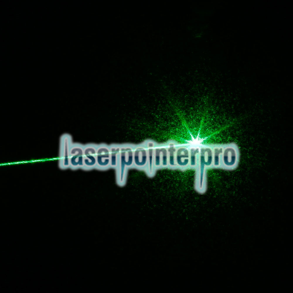 200mW 532nm Penna puntatore laser a luce verde a fuoco con batteria ricaricabile 18650 blu