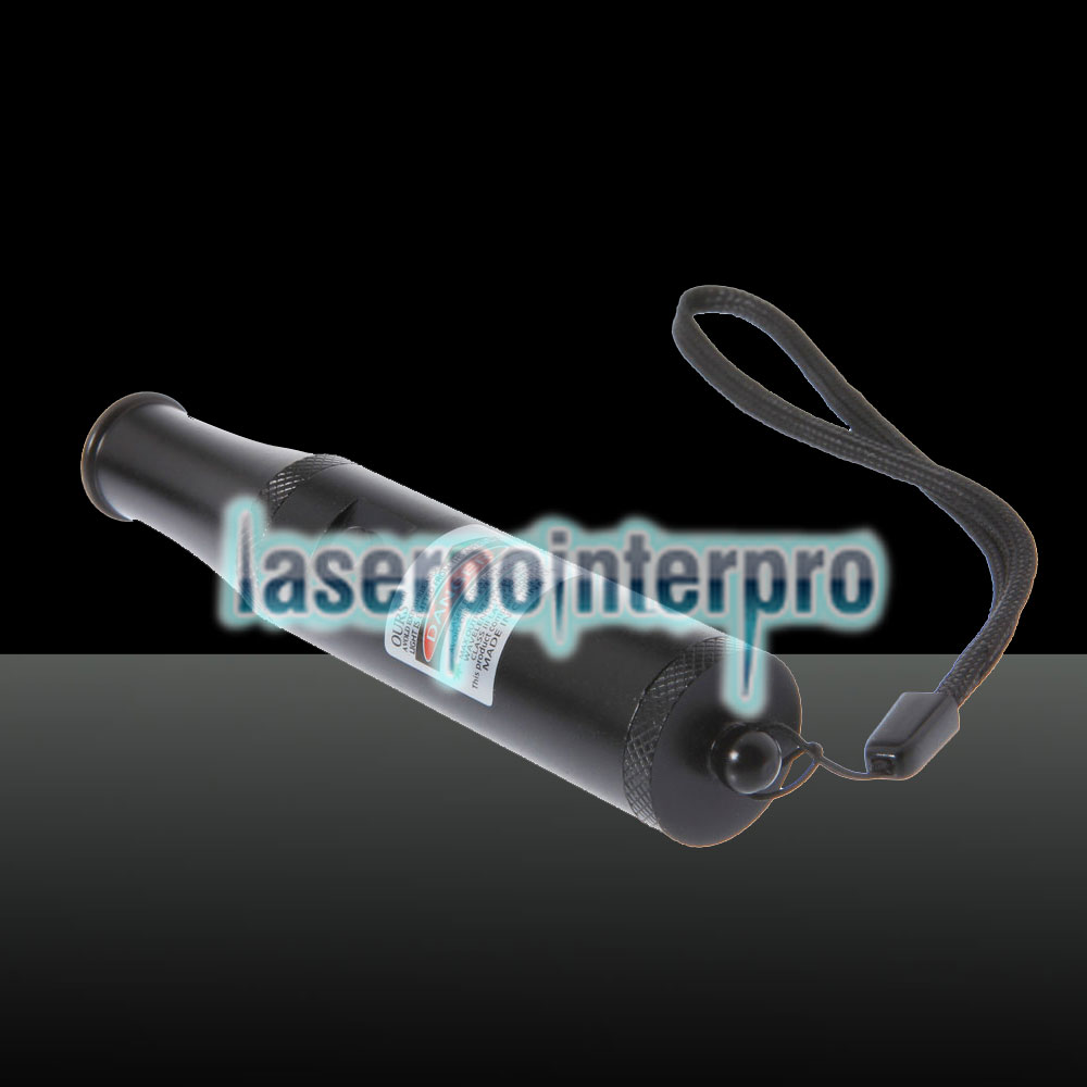 Puntatore laser verde stile click 300mW 532nm con batteria nera