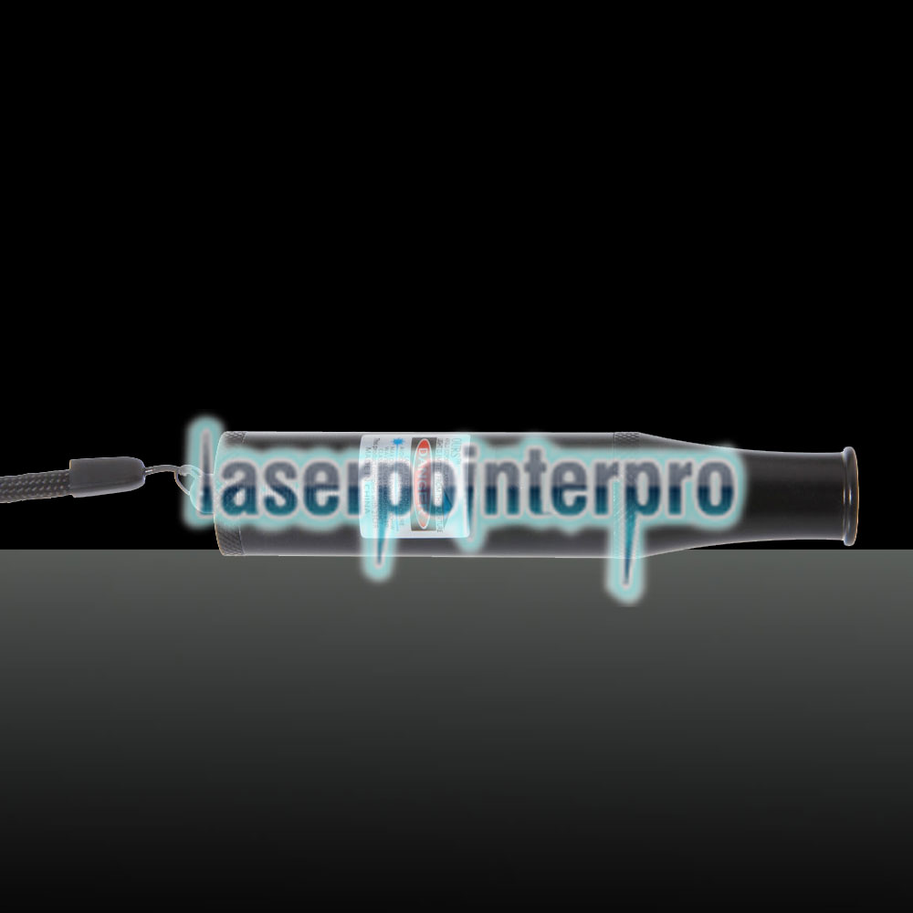 300mW 405nm Puntatore laser blu a scatto con batteria nera