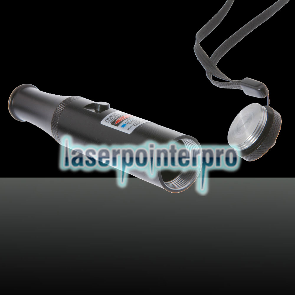 300mW 405nm Puntatore laser blu a scatto con batteria nera