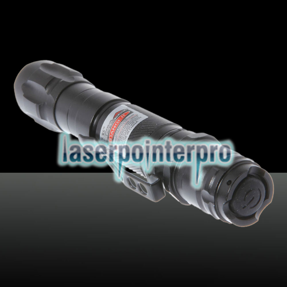 300mW 620 Puntatore laser rosso aperto sul retro a scatto con clip / batteria nero