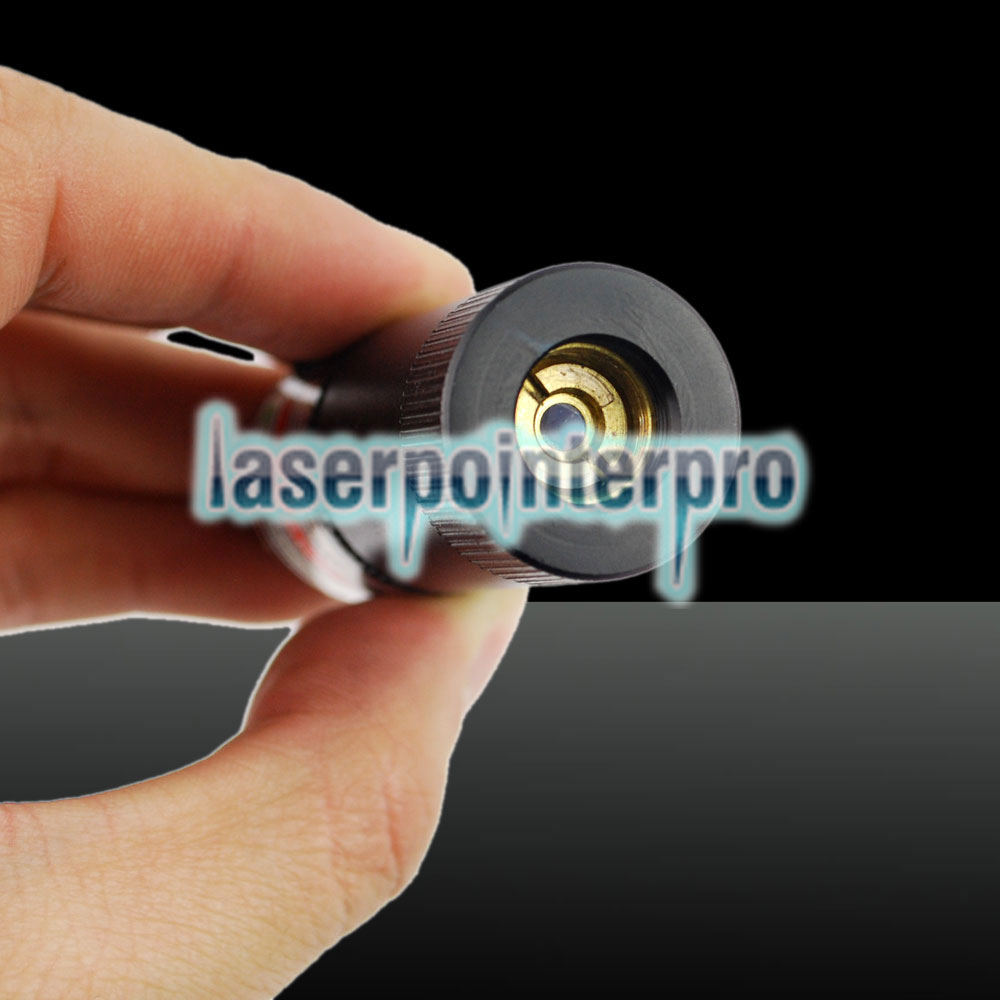 Multifunktionaler 3-in-1 1500 mW blauer & grüner & roter Laser-Zoom-Laserpointer-Stift Schwarz