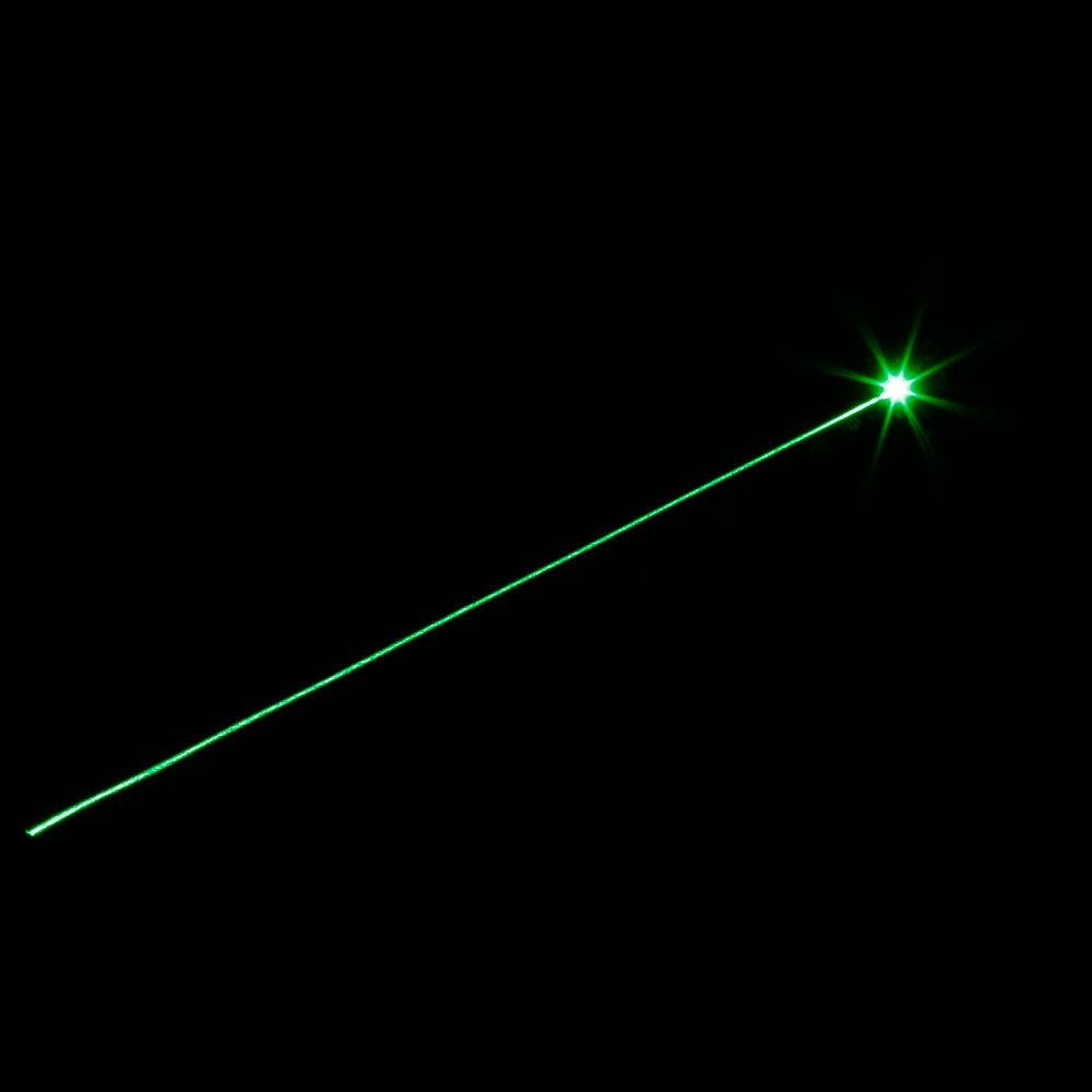 green laser beam