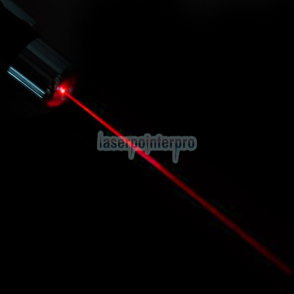 Stylo pointeur laser rouge ultra puissant dos arrière 650mm 5mW argent