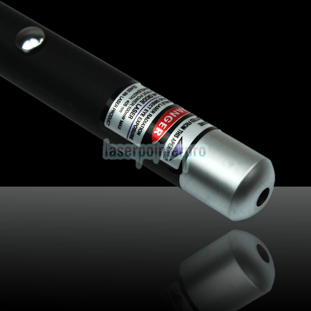 Penna puntatore laser blu a metà apertura elegante da 50 mW 405 nm