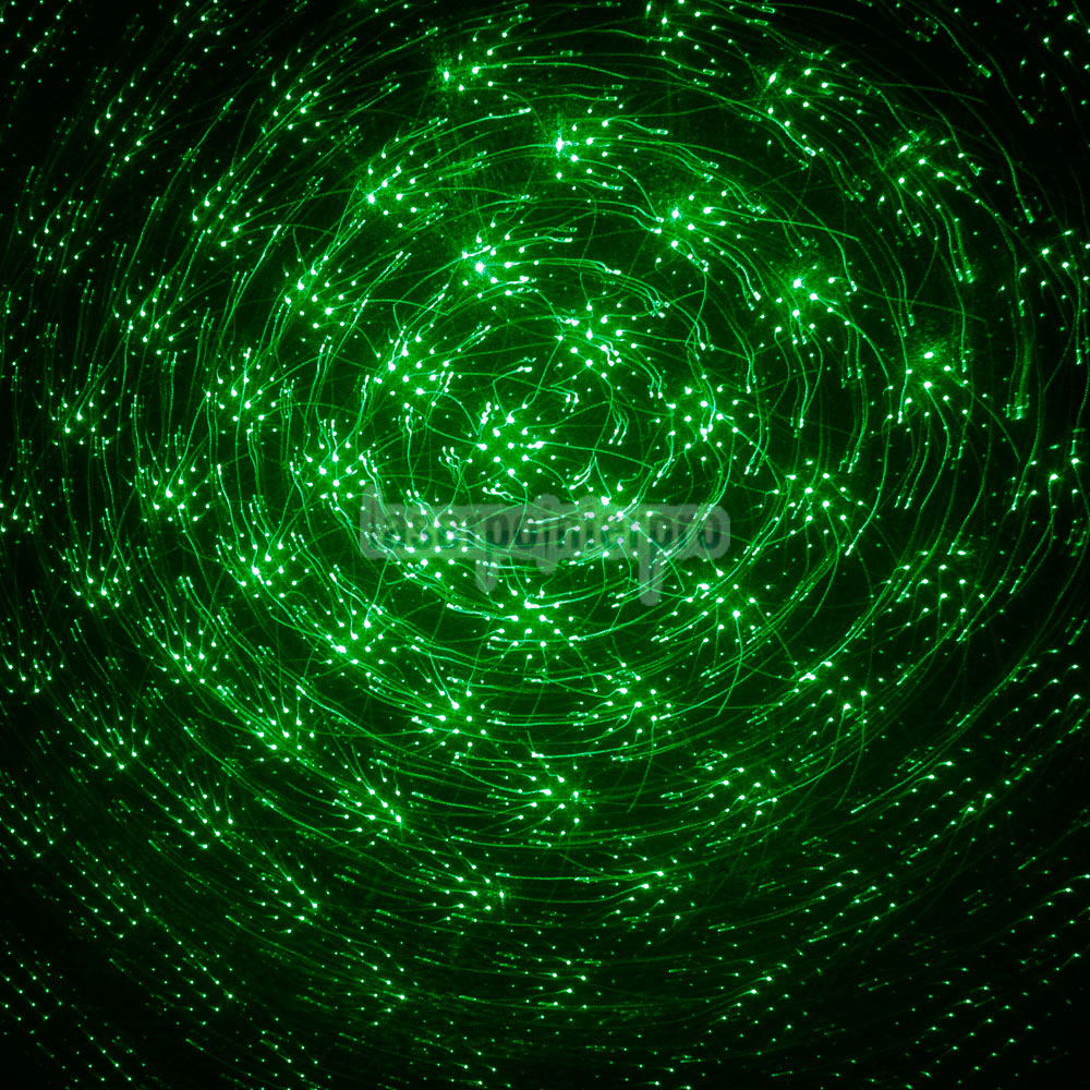 Puntero láser verde caleidoscópico ajustable estilo linterna 200mW 532nm