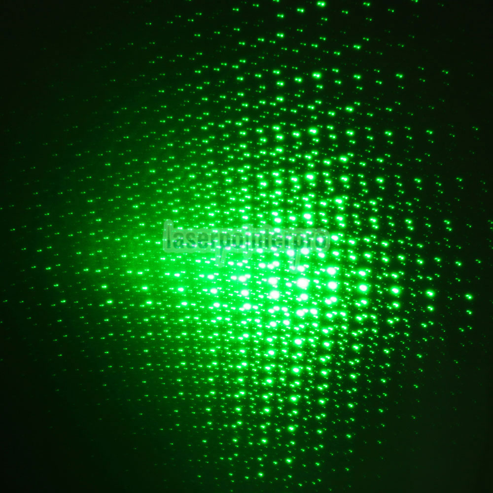 10mW 532nm Open-back caleidoscópico puntero láser verde con 2 pilas AAA