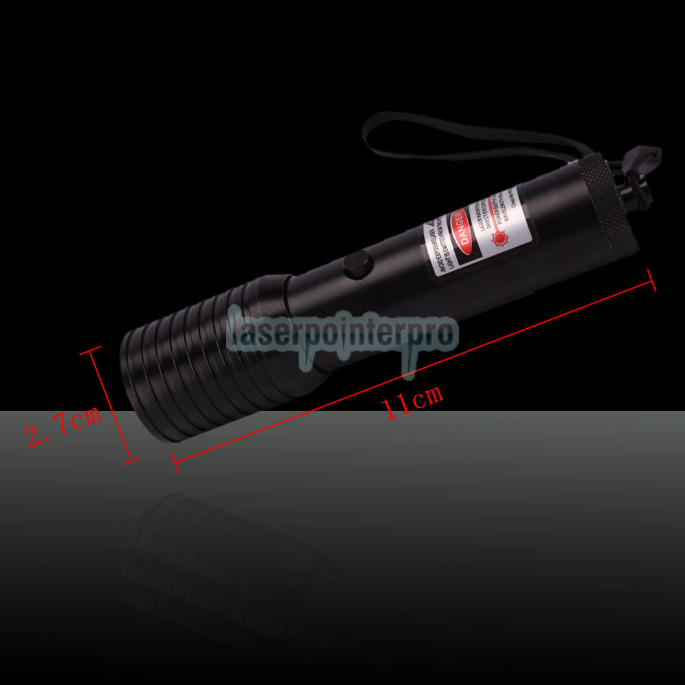 2x Pocket Laser flashlight Powerful 650nm Red Laser Pointer pen Stainless  steel