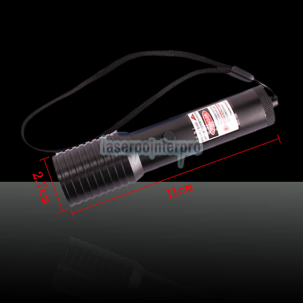 100mW 650nm linterna estilo 1010 tipo lápiz puntero láser rojo con 16340 batería