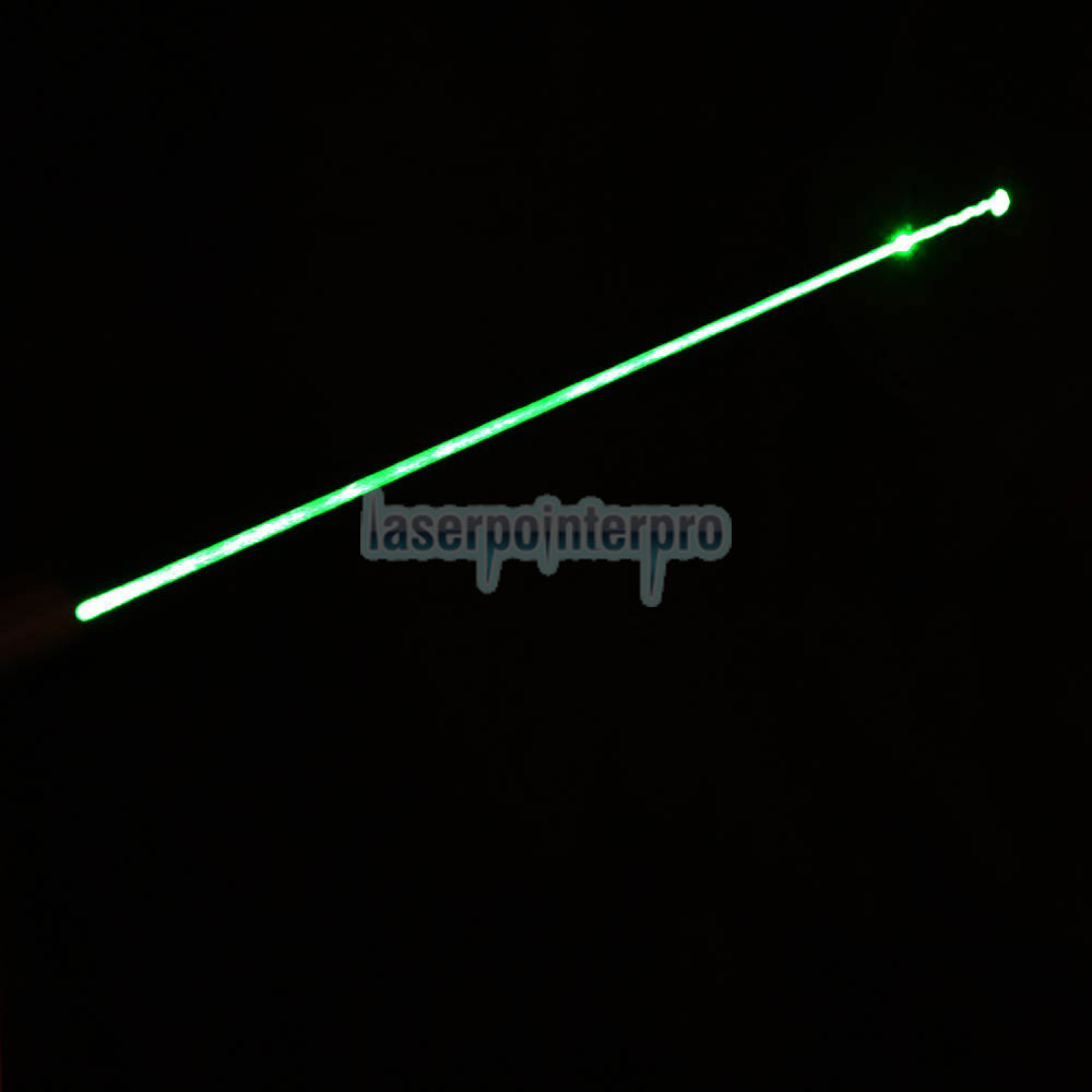 Stylo pointeur laser vert de type lampe de poche style 50mW 532nm 1010 avec batterie 16340