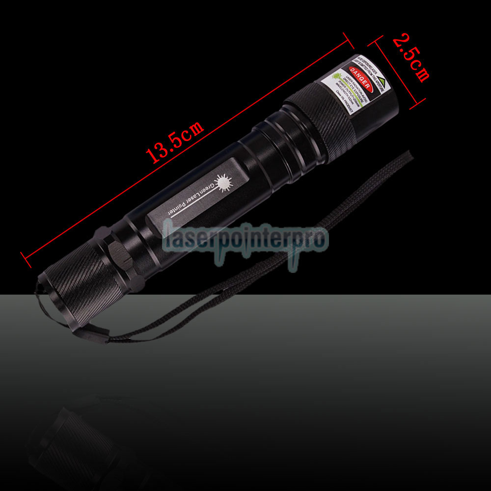 Penna puntatore laser verde 200 mW 532 nm con batteria 18650