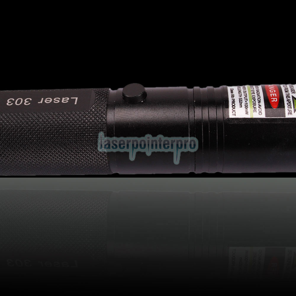 Penna puntatore laser verde caleidoscopico 100mW 532nm stile torcia con batteria 18650